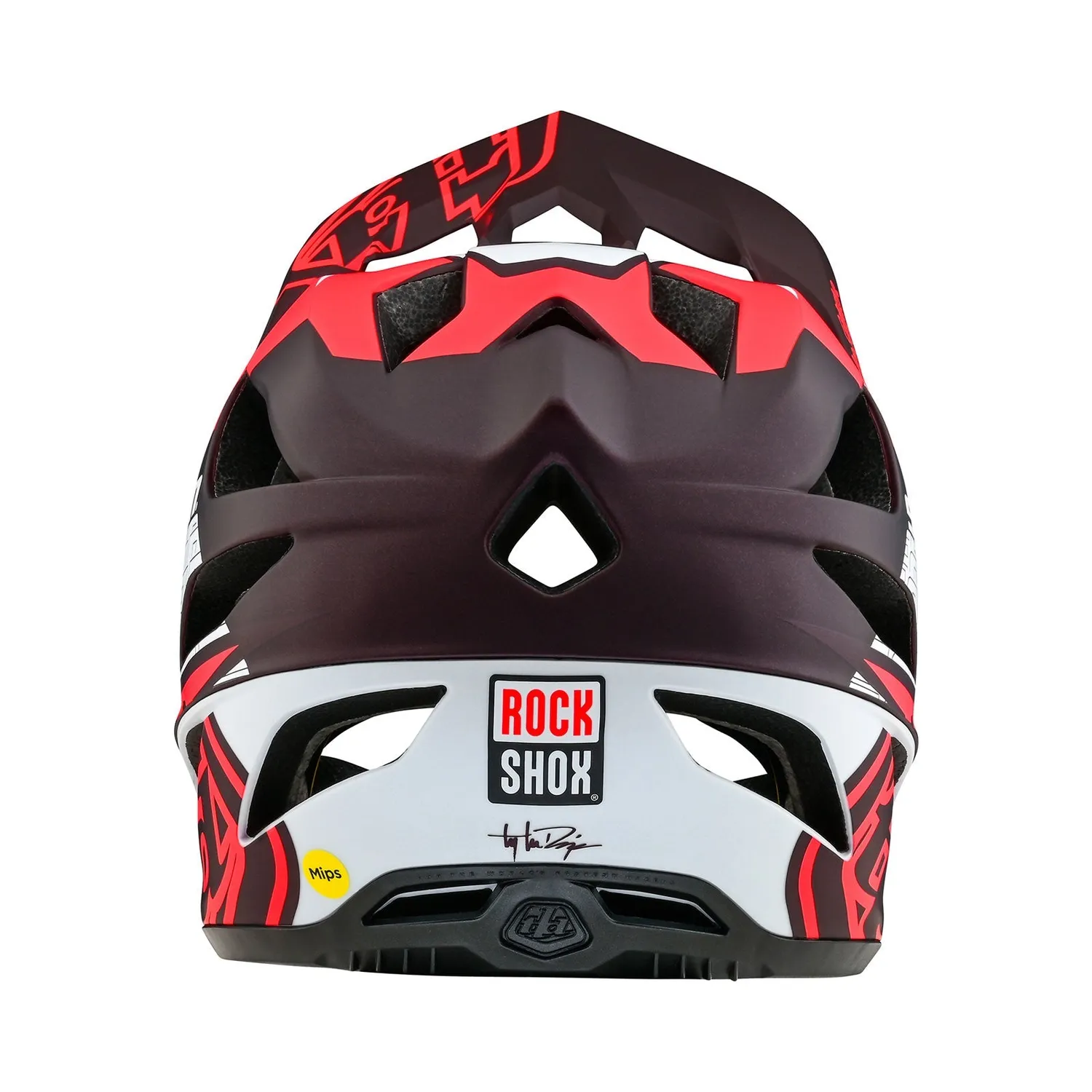 Troy Lee Designs Stage W/MIPS SRAM Vector casco bici rosso