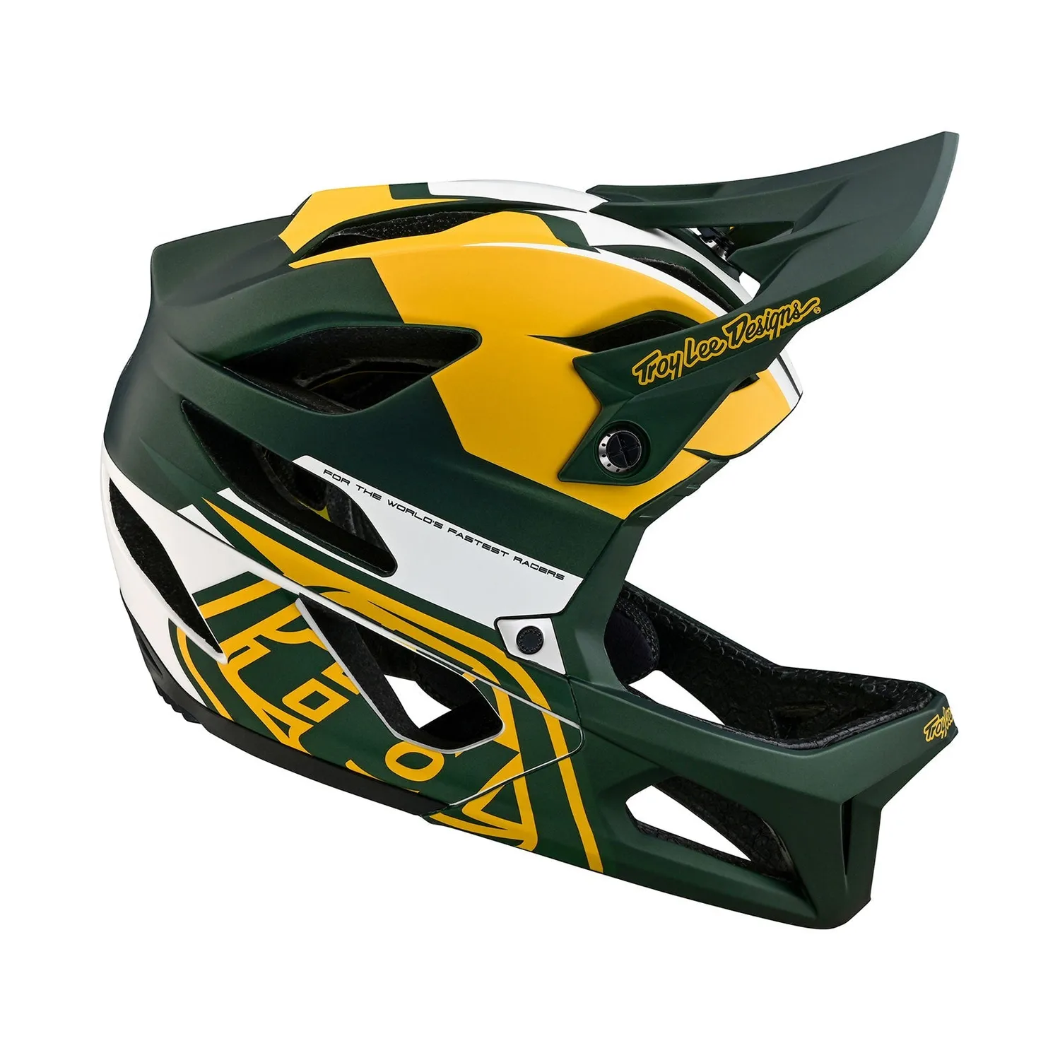 Troy Lee Designs Stage Vector casco integrale bici Green MIPS