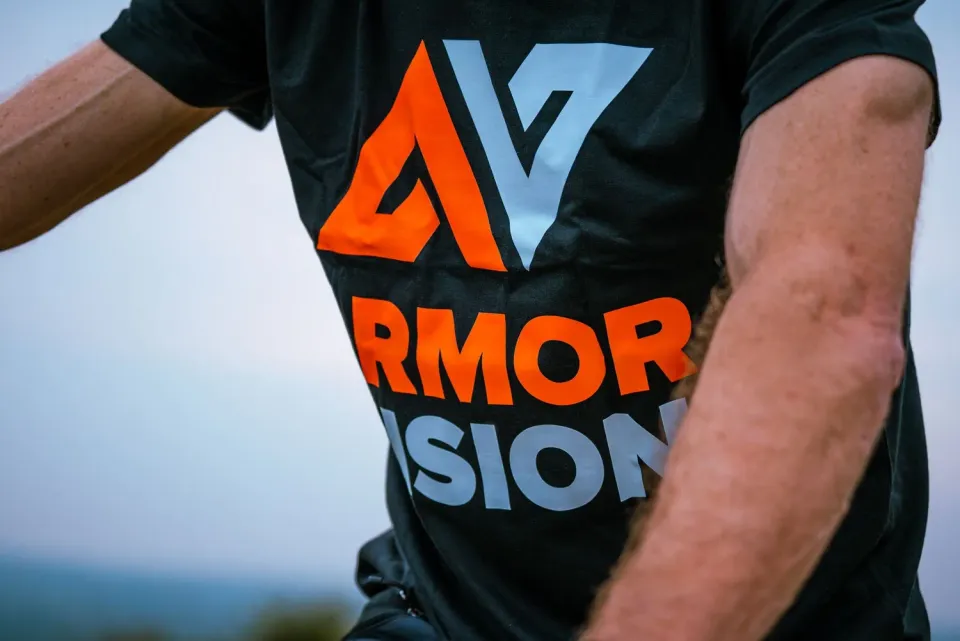Armor Vision Tee maglietta cotone nera traspirante