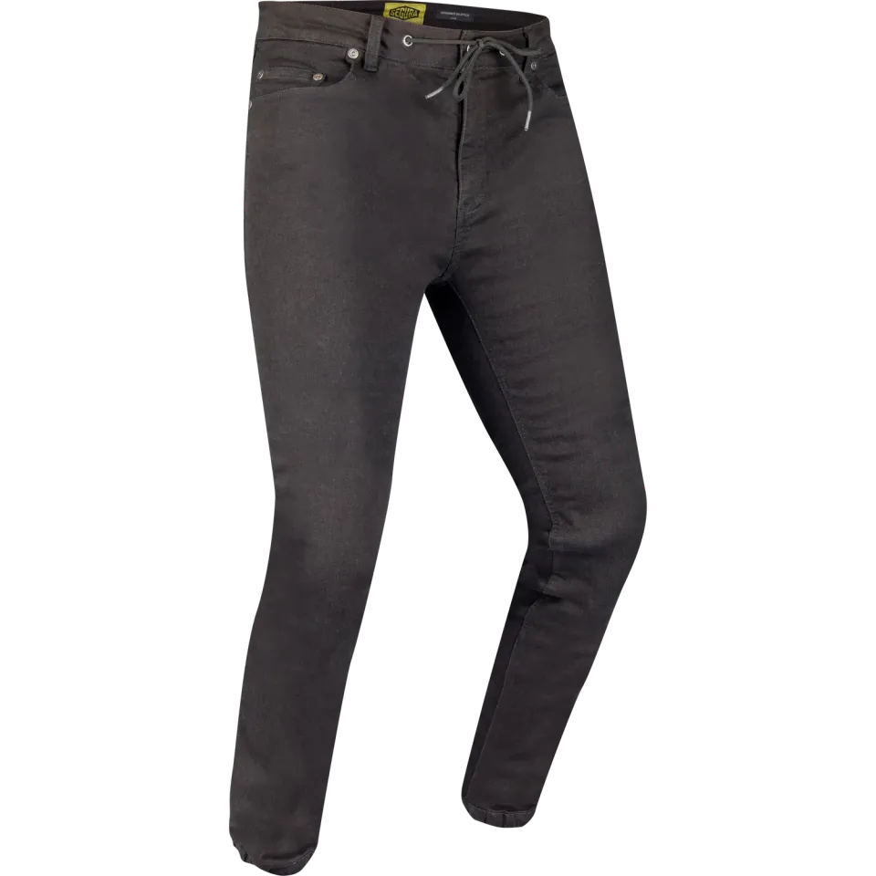 Segura Hunky jeans moto uomo nero cordura elasticizzato