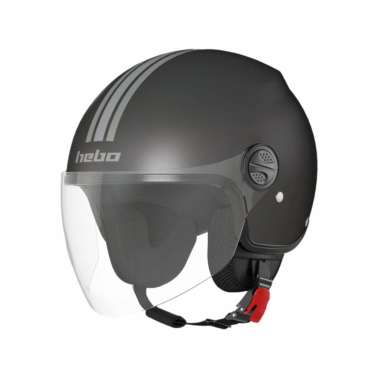 Hebo OF819 Street Two HC2117B casco jet titanio omologato