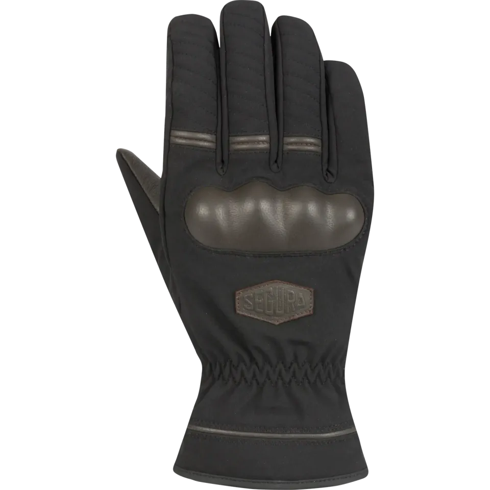 Segura Collins guanti moto uomo nero marrone pelle