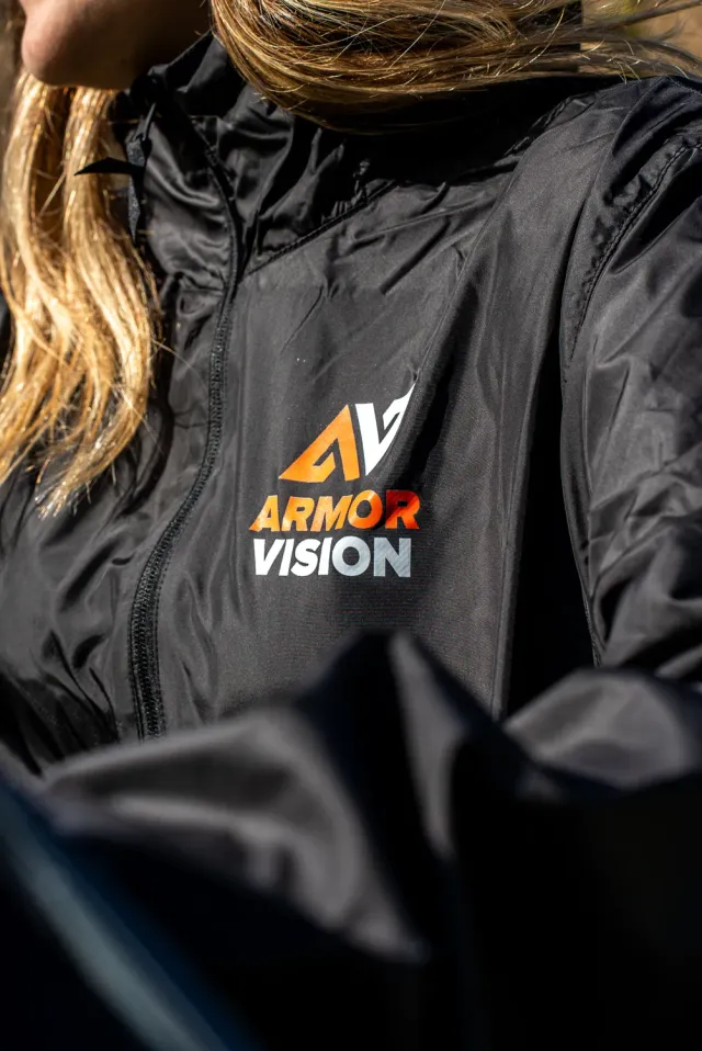 Armor Vision Rain Jacket giacca antipioggia nera impermeabile