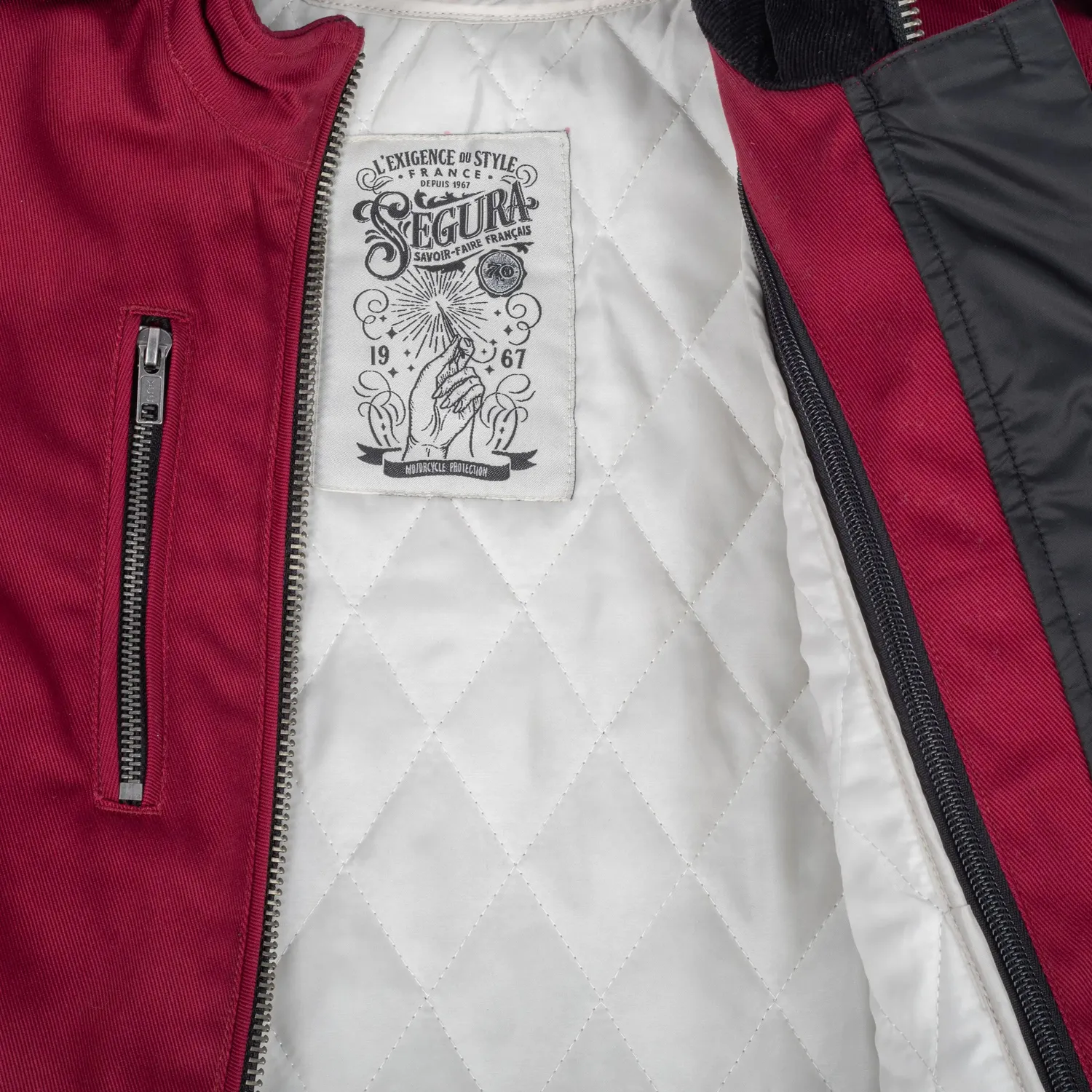 Segura Lady Leyton giacca moto donna rossa impermeabile tecnica