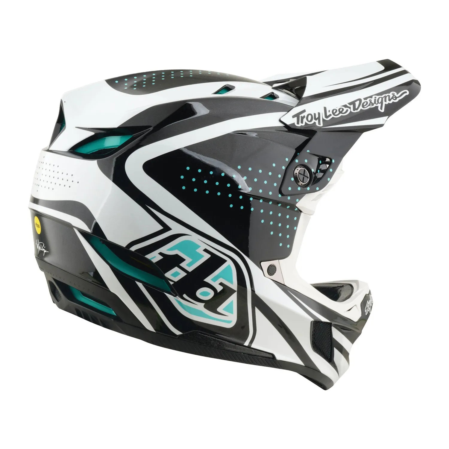 Troy Lee Designs D4 Polyacrylite casco bici Charcoal MIPS