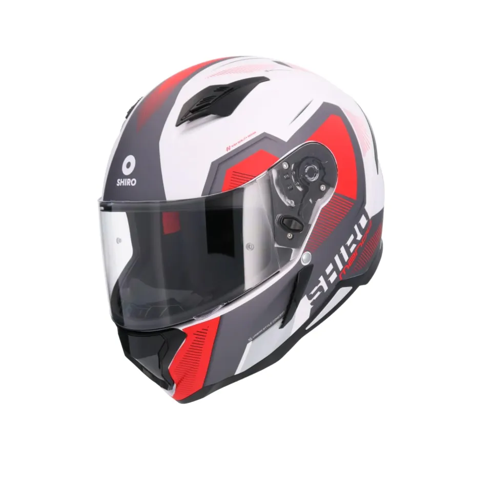 Bi Esse Cool Rider Bianco-Rosso casco integrale S