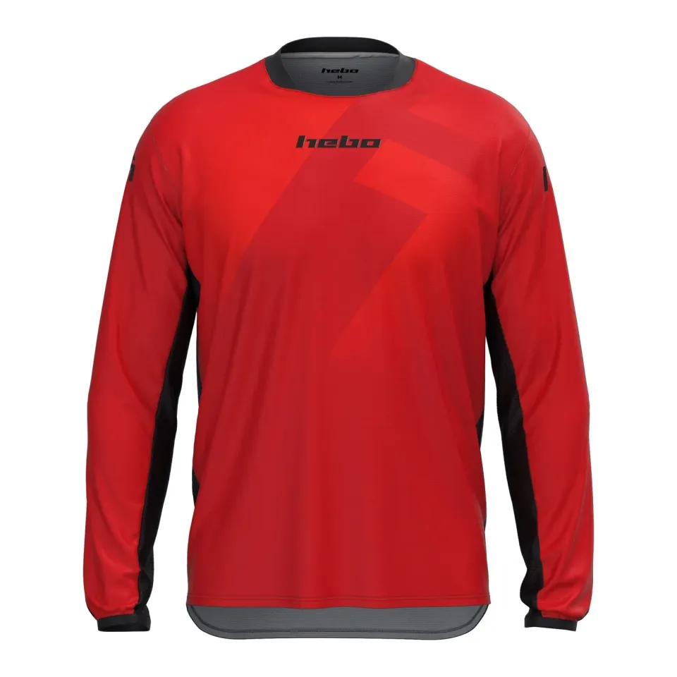 Hebo Tech maglietta tecnica rossa traspirante UPF50