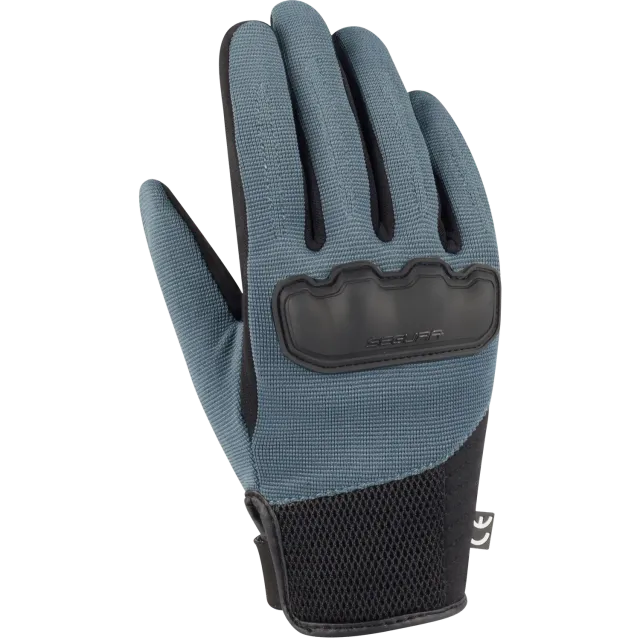 Segura Lady Eden guanti moto tessuto donna nero-grigio