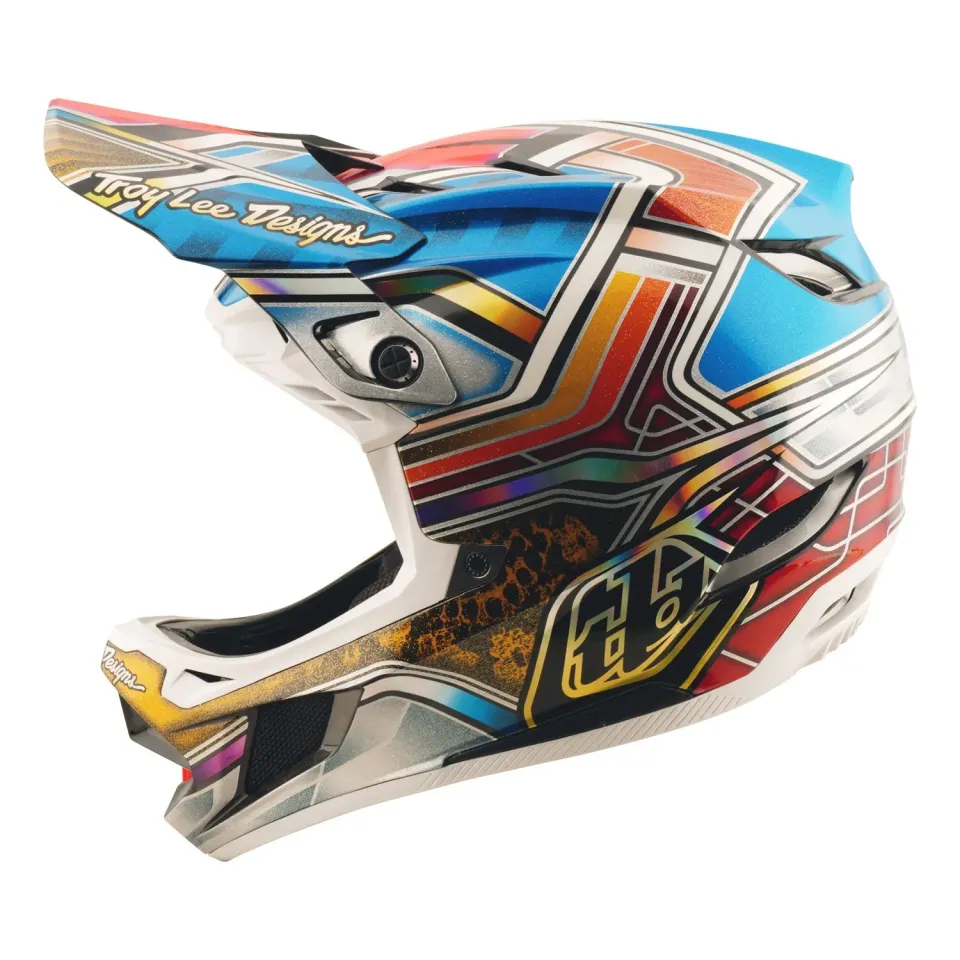 Troy Lee Designs D4 Carbon MIPS casco Lowrider blu
