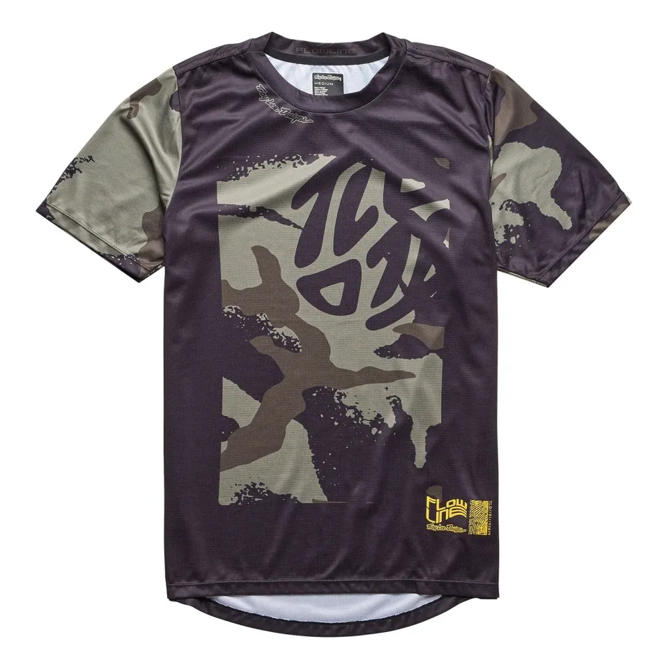 Troy Lee Designs Flowline SS Jersey maglia mtb ragazzo Confined Black