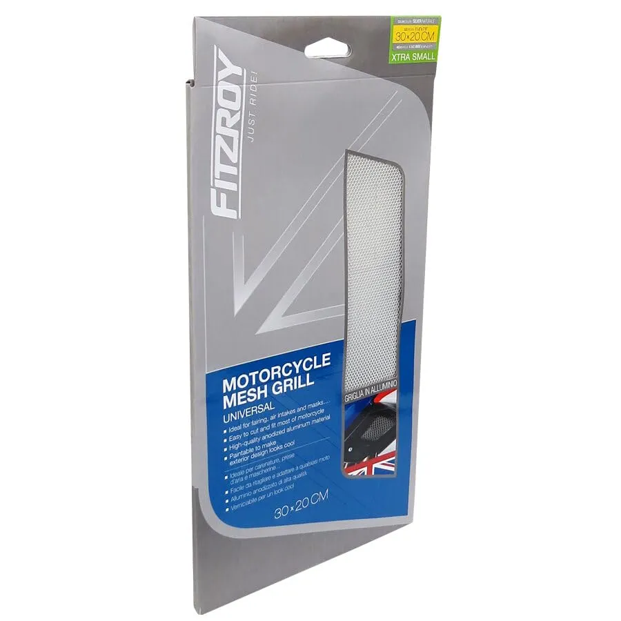 Fitzroy griglia alluminio moto 30x20cm maglia extra-small