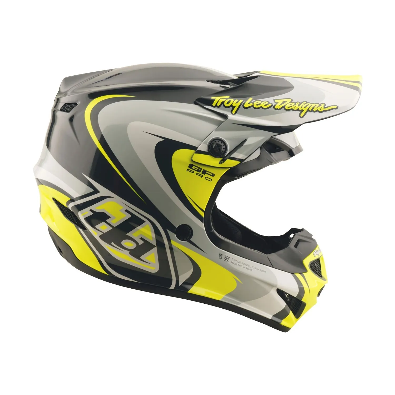 Troy Lee Designs GP Pro Crossover casco cross MIPS giallo