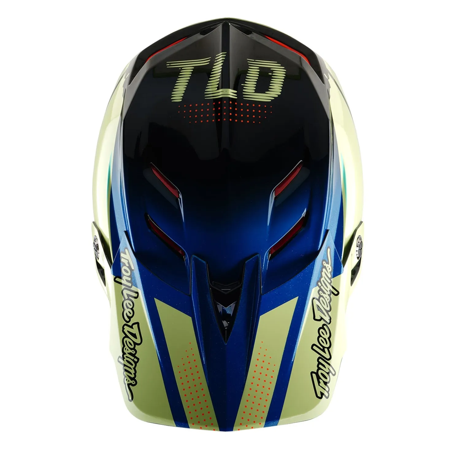Troy Lee Designs D4 Composite casco integrale Drip Glo Yellow MIPS