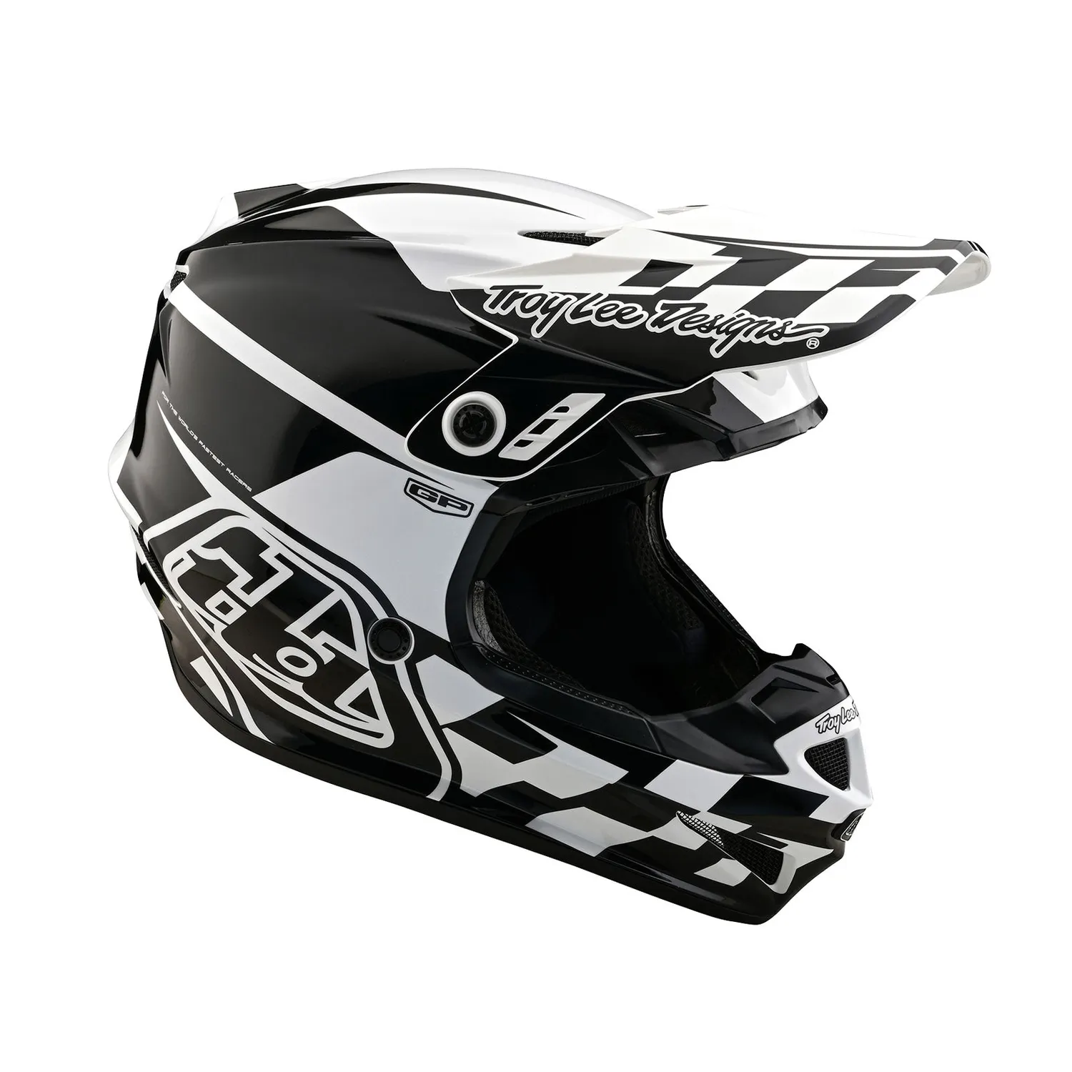 Troy Lee Designs GP casco moto bianco nero no Mips