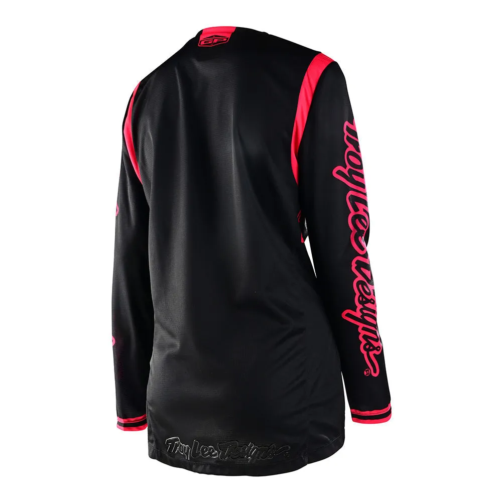 Troy Lee Designs GP Mono maglia moto donna nero rosso