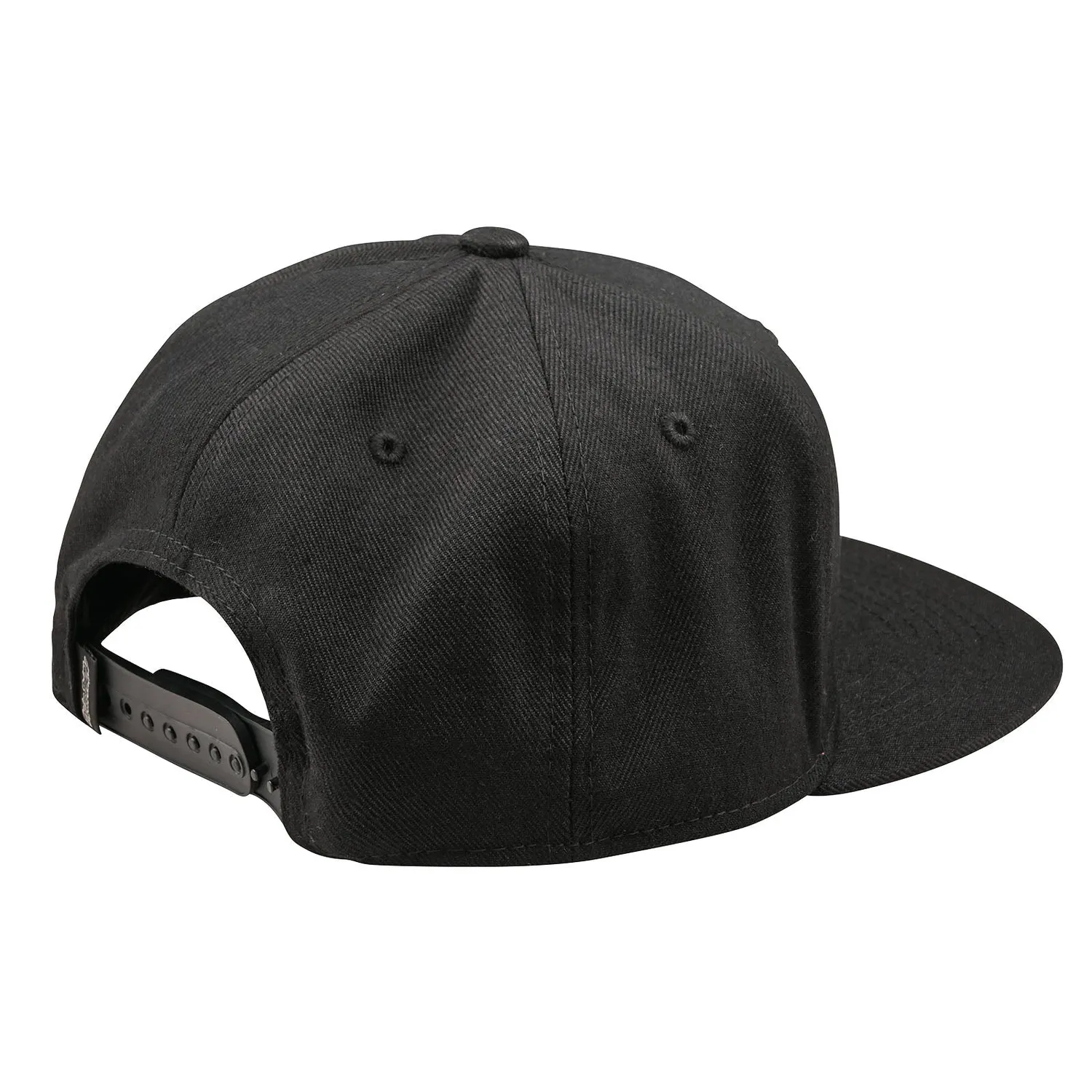 Troy Lee Designs Scholar Flat Bill Snapback cappellino nero visiera