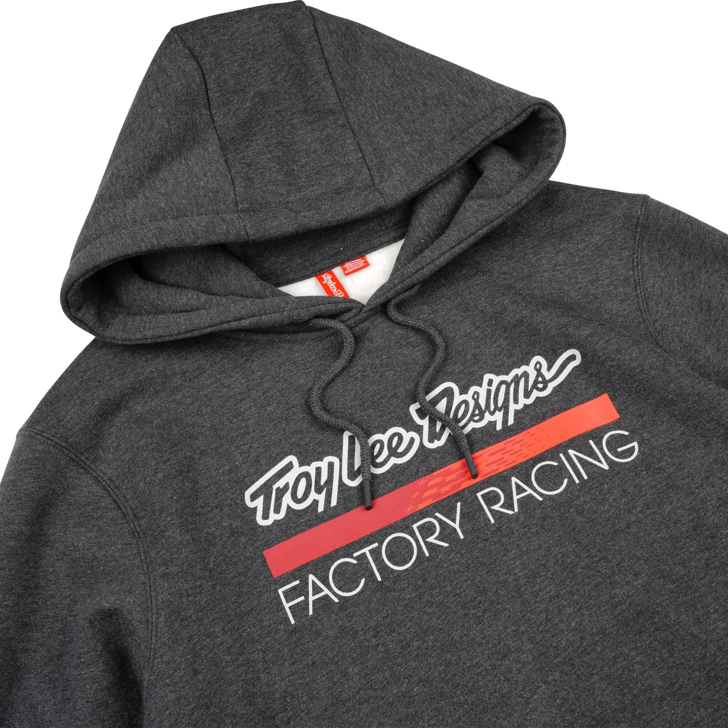Troy Lee Designs Factory Racing felpa cappuccio uomo nero rosso
