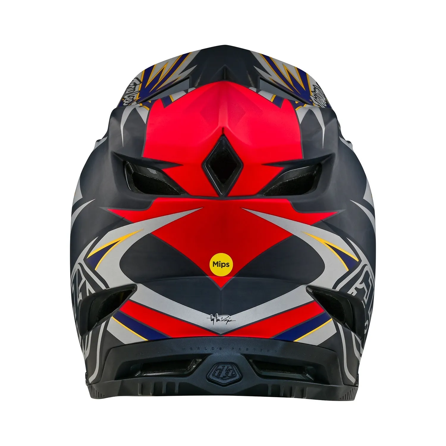 Troy Lee Designs D4 Carbon MIPS casco integrale grigio downhill