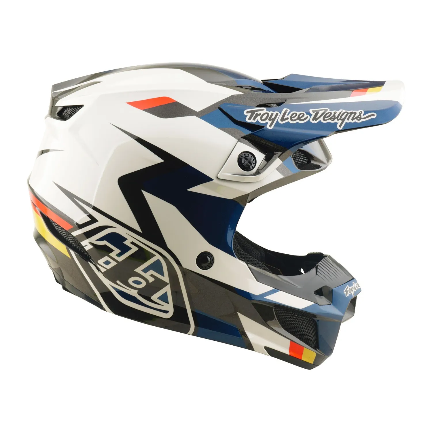 Troy Lee Designs SE5 Polycarbonate casco moto blu MIPS