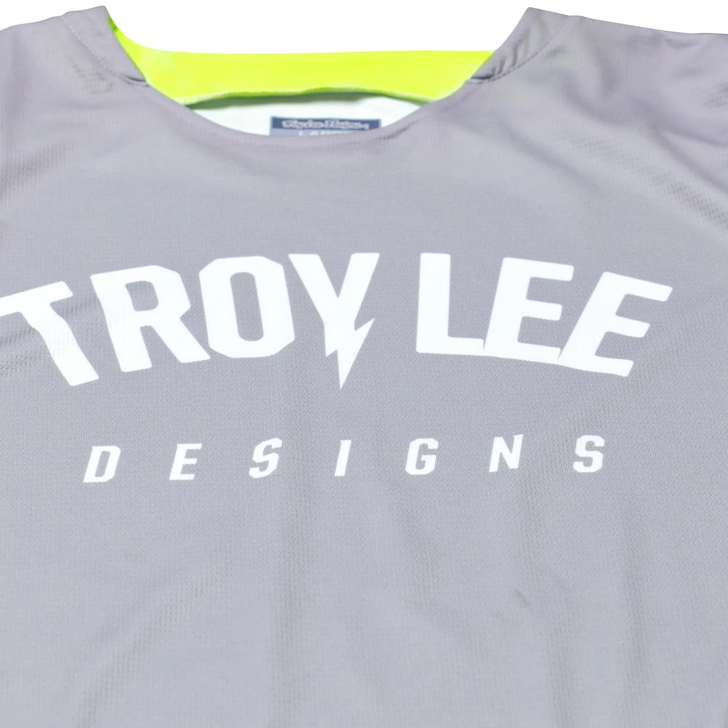 Troy Lee Designs GP Pro Boltz maglia moto Silver Glo Green ventilata