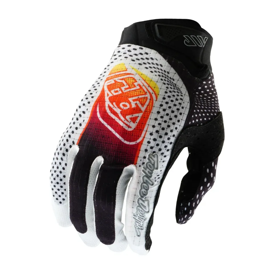 Troy Lee Designs Air Optic guanti moto bianco nero traspiranti