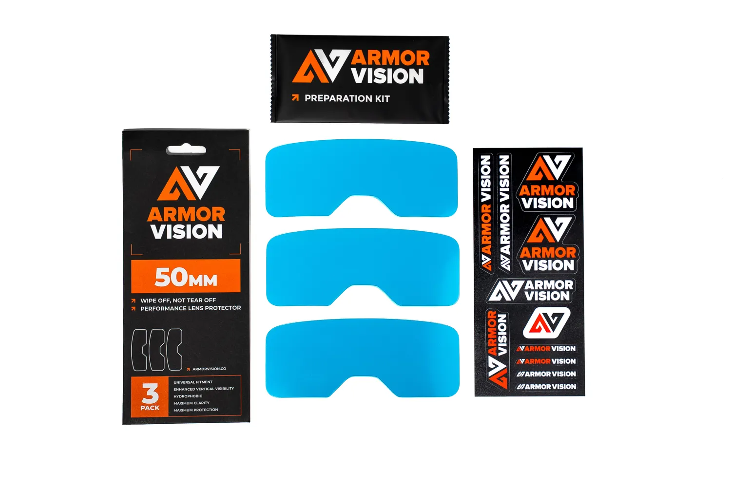 Armor Vision 2.0 HPPF pellicola maschera 50 mm idrofobica
