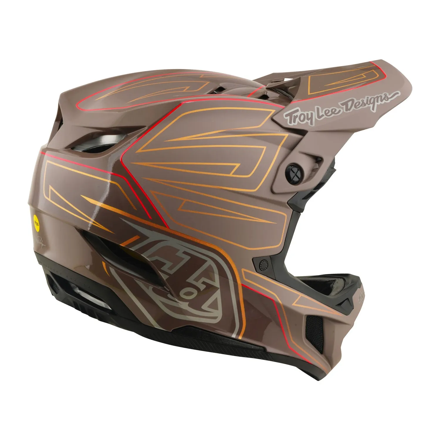 Troy Lee Designs D4 Polyacrylite casco mtb Timber