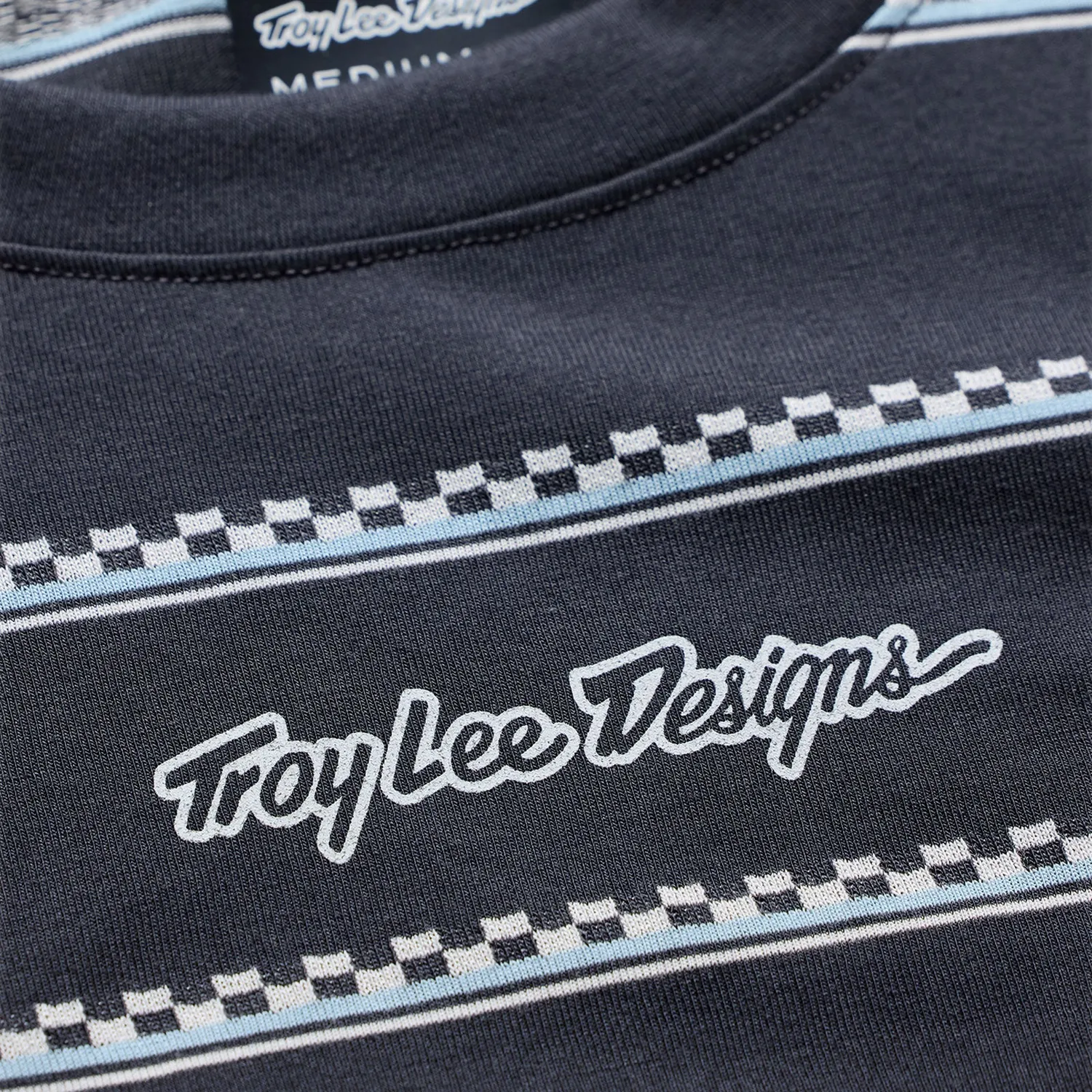 Troy Lee Designs Skyline Ride Checked Out t-shirt mtb Carbon mesh
