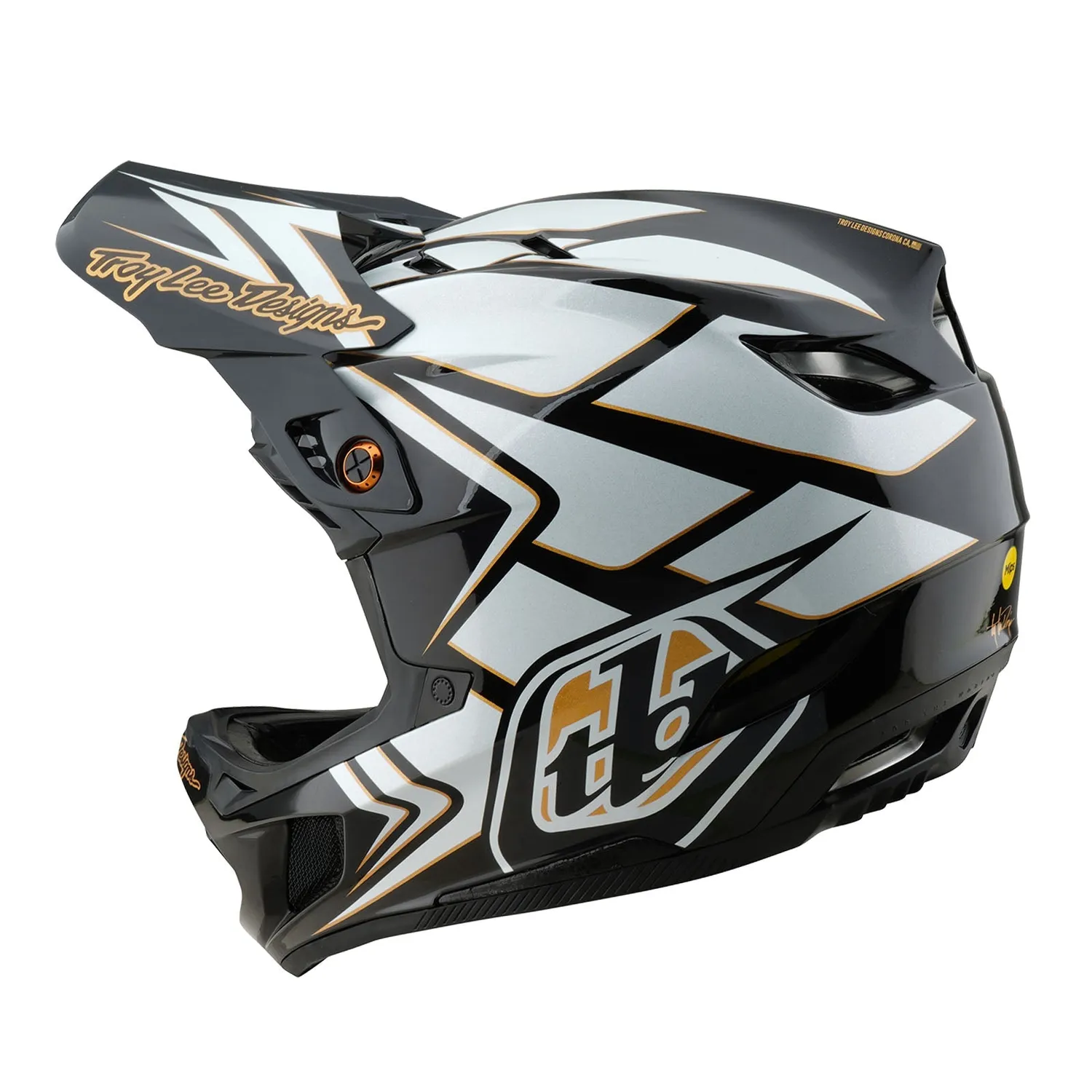 Troy Lee Designs D4 Composite casco mtb White MIPS