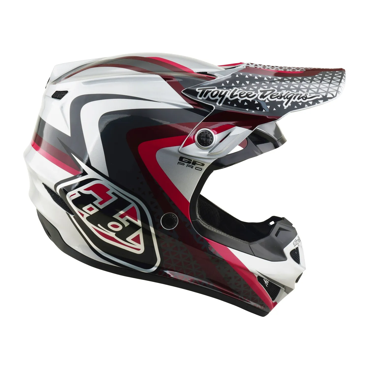 Troy Lee Designs GP Pro Slides Casco Motocross Grigio MIPS