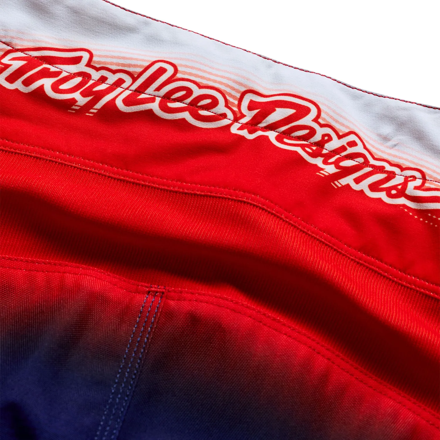 Troy Lee Designs GP Pro Imprint pantaloni moto blu arancio 32