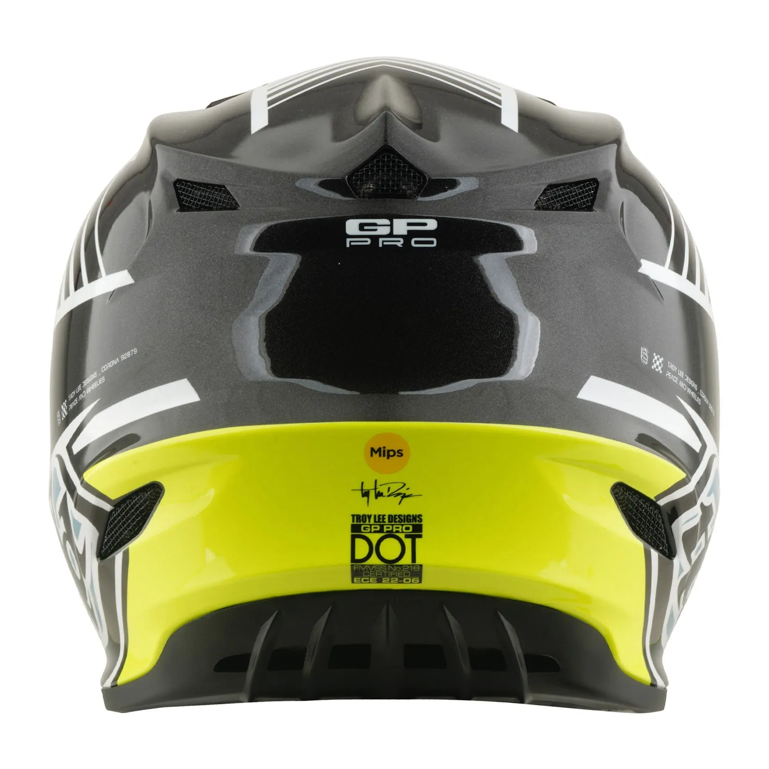 Troy Lee Designs GP Pro Youth casco moto grigio