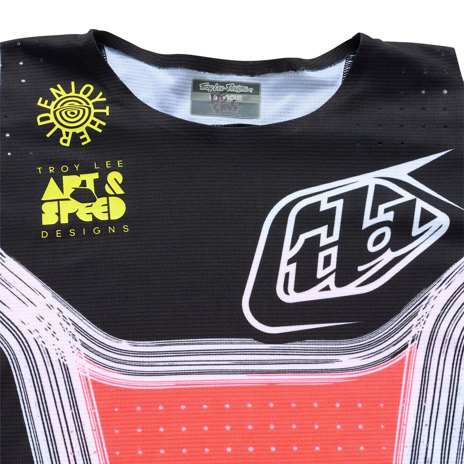 Troy Lee Designs SE Pro Stripes maglia moto Infra Red Black