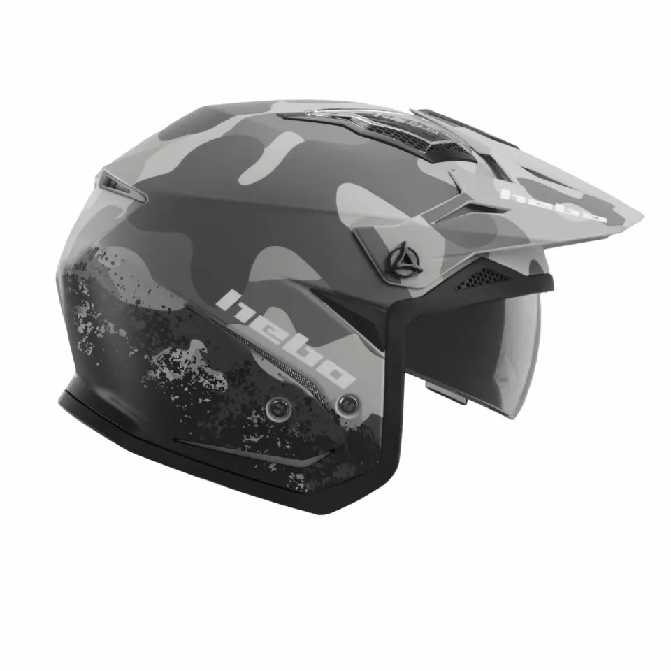 Hebo Zone 5 casco trial camo ECE 22-06