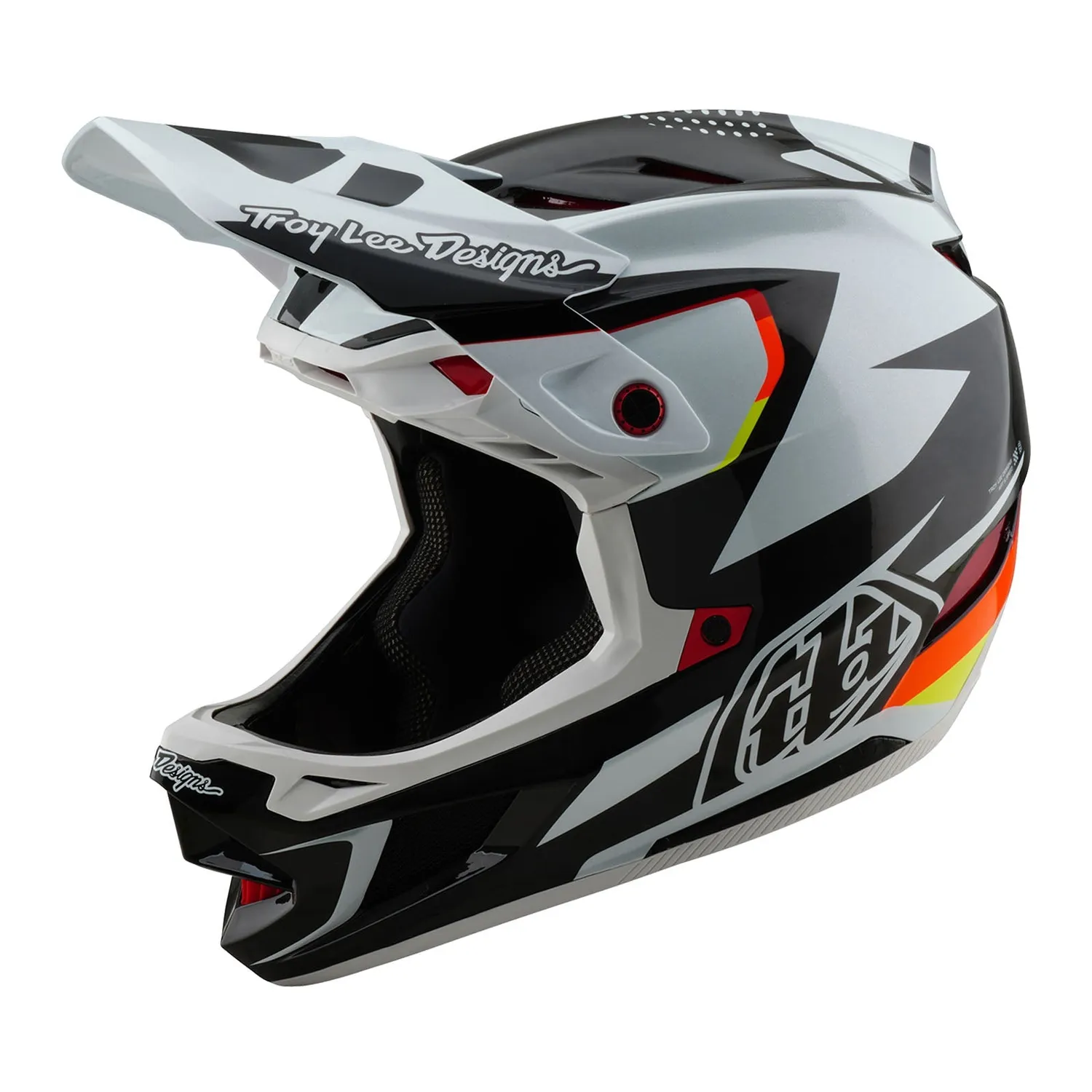 Troy Lee Designs D4 Carbon casco integrale Optic Black MIPS