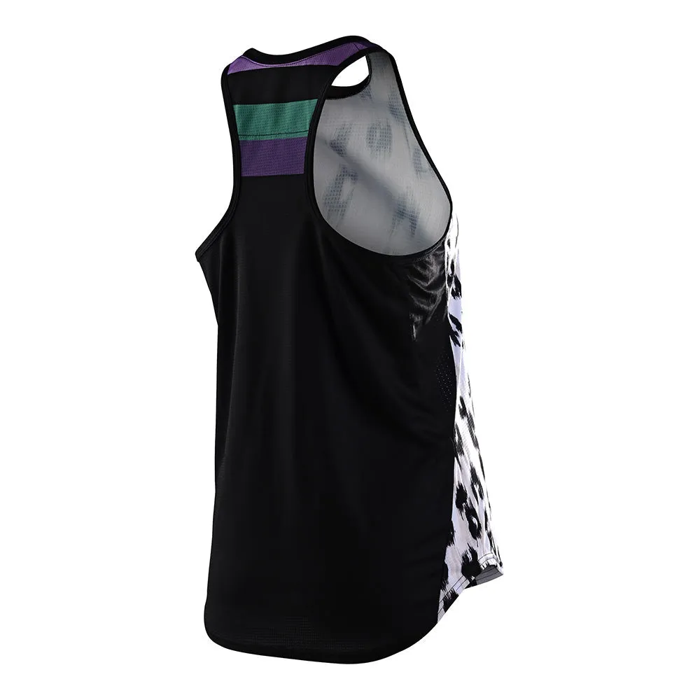Troy Lee Designs Luxe Wild Cat canotta donna bianca traspirante