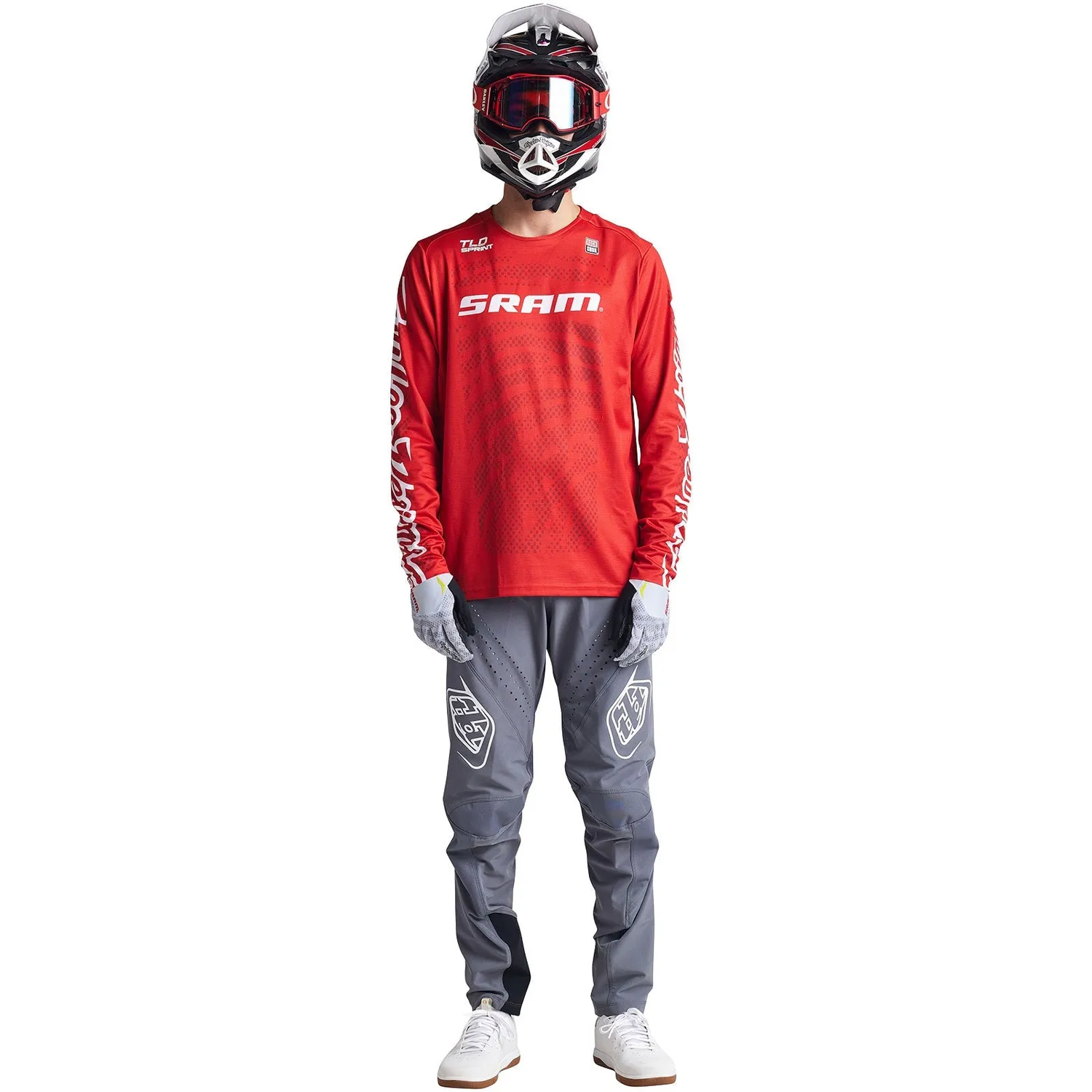 Troy Lee Designs Sprint SRAM Shifted maglia fiery red