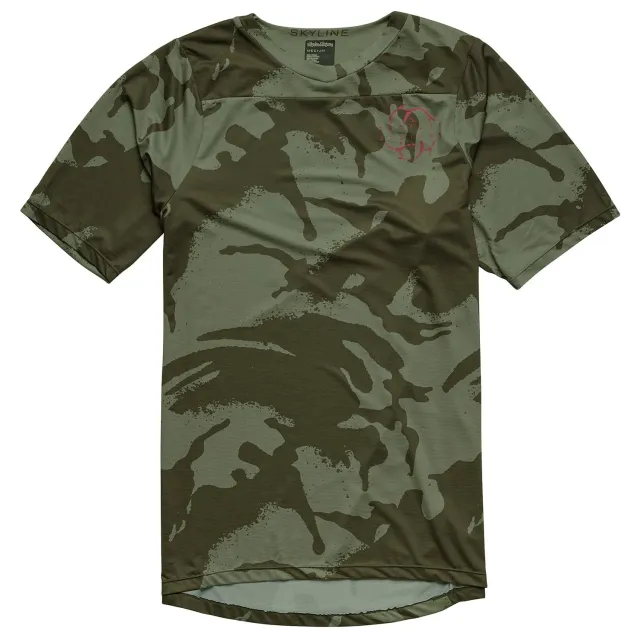Troy Lee Designs Skyline Shadow Camo maglia mtb Olive