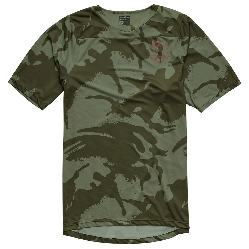Troy Lee Designs Skyline Shadow Camo maglia mtb Olive