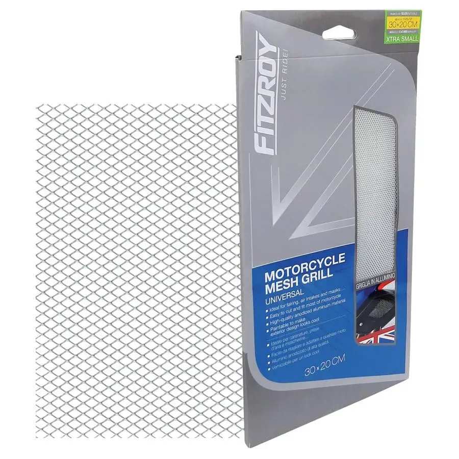 Fitzroy griglia alluminio moto 30x20cm maglia extra-small