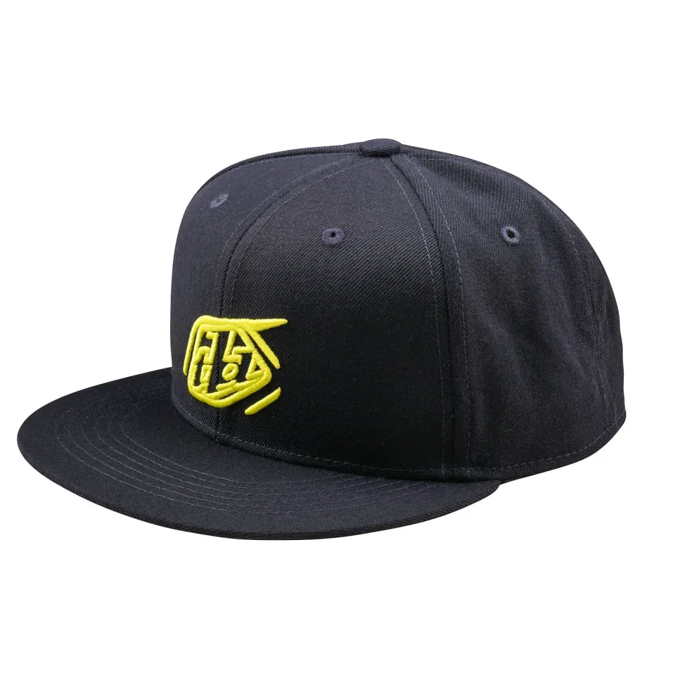 Troy Lee Designs Badge Flat Bill cappellino Navy snapback