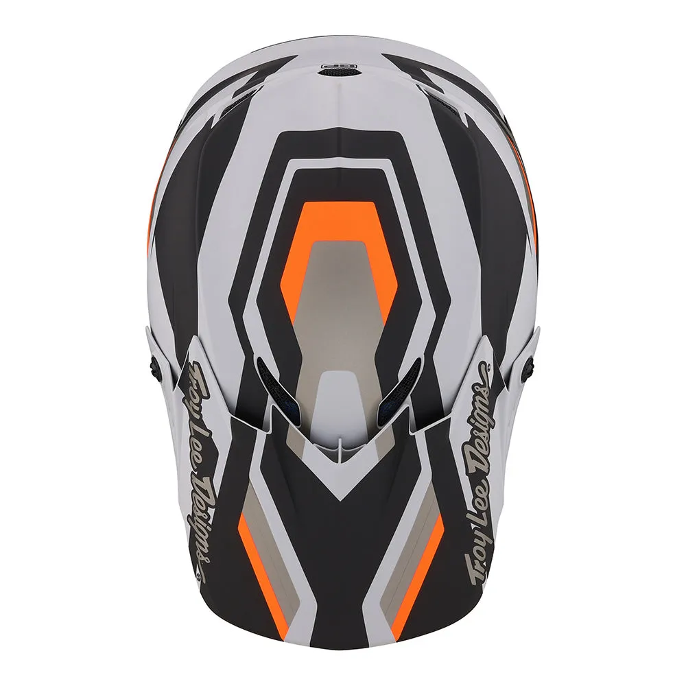 Troy Lee Designs GP Apex Grey Orange casco moto cross