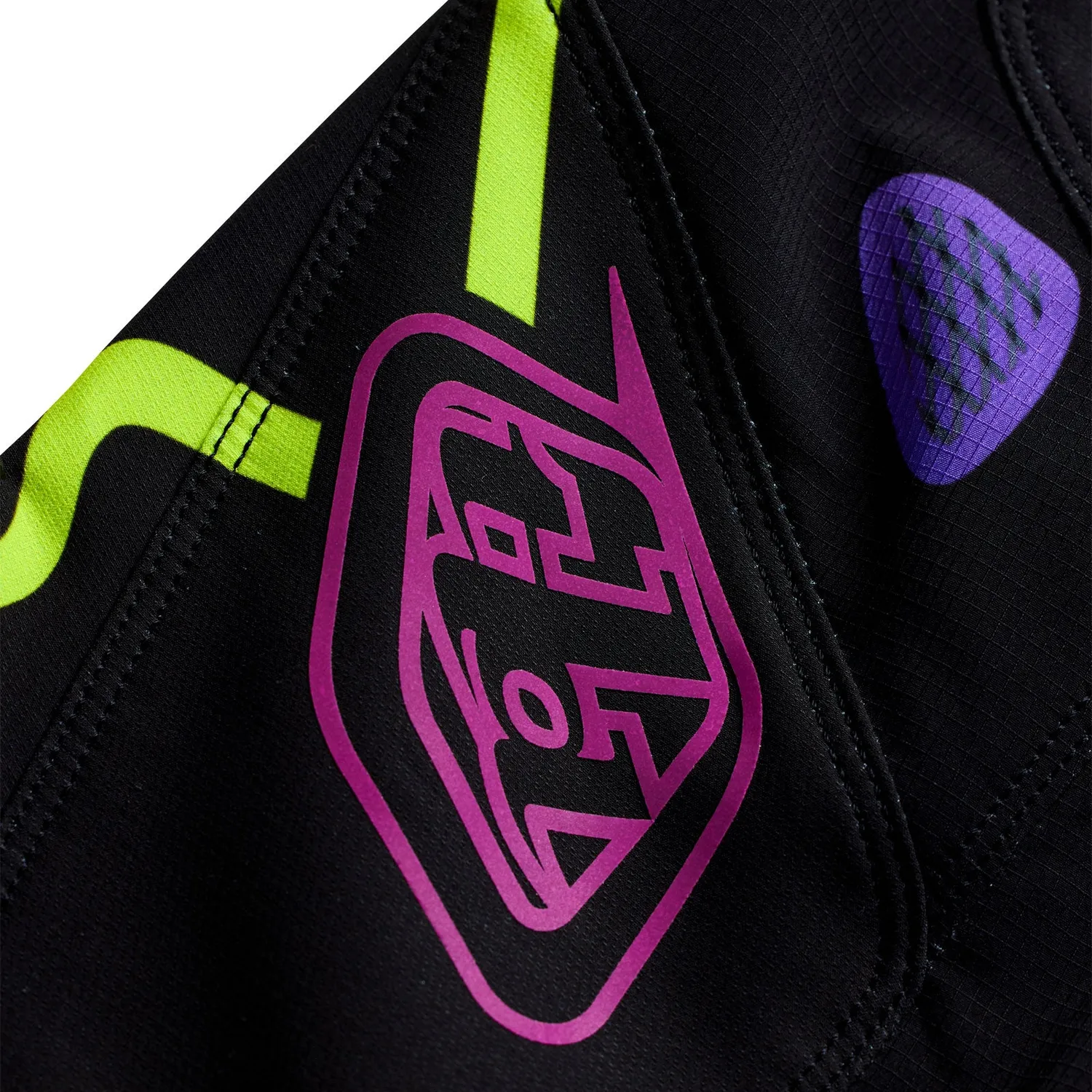 Troy Lee Designs SE Pro pantaloni moto nero viola elasticizzati