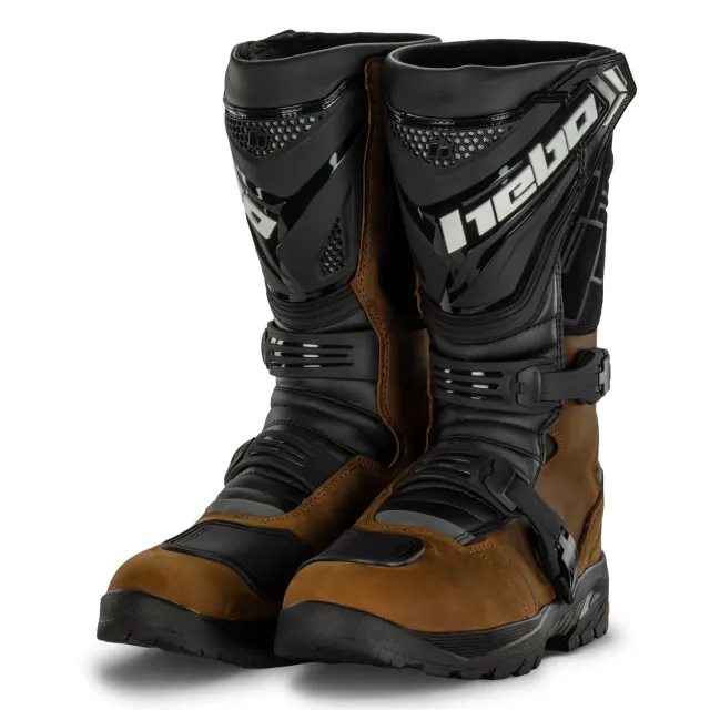 Hebo Track stivali moto adventure pelle taglia 42