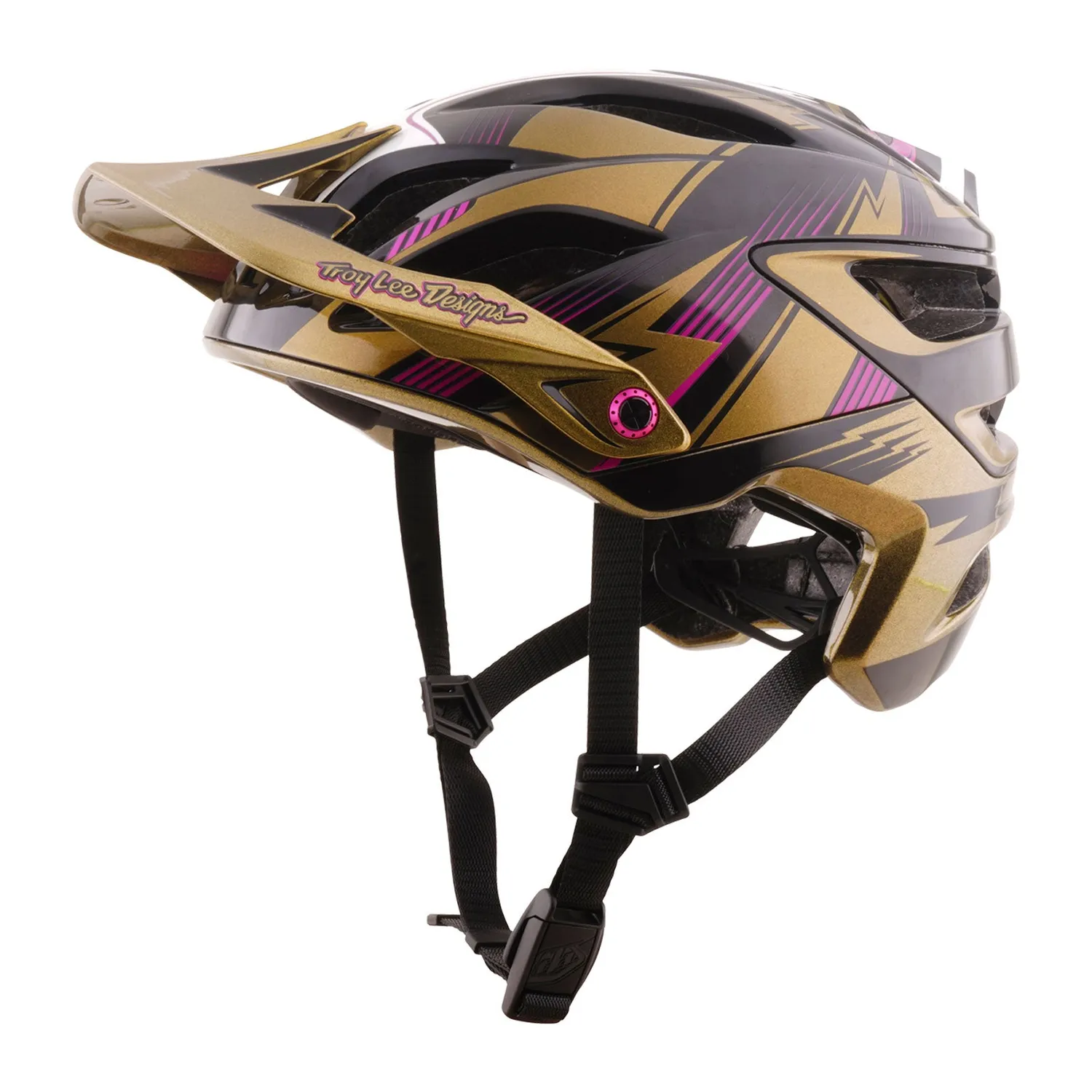 Troy Lee Designs A3 Cyclops casco bici oro nero