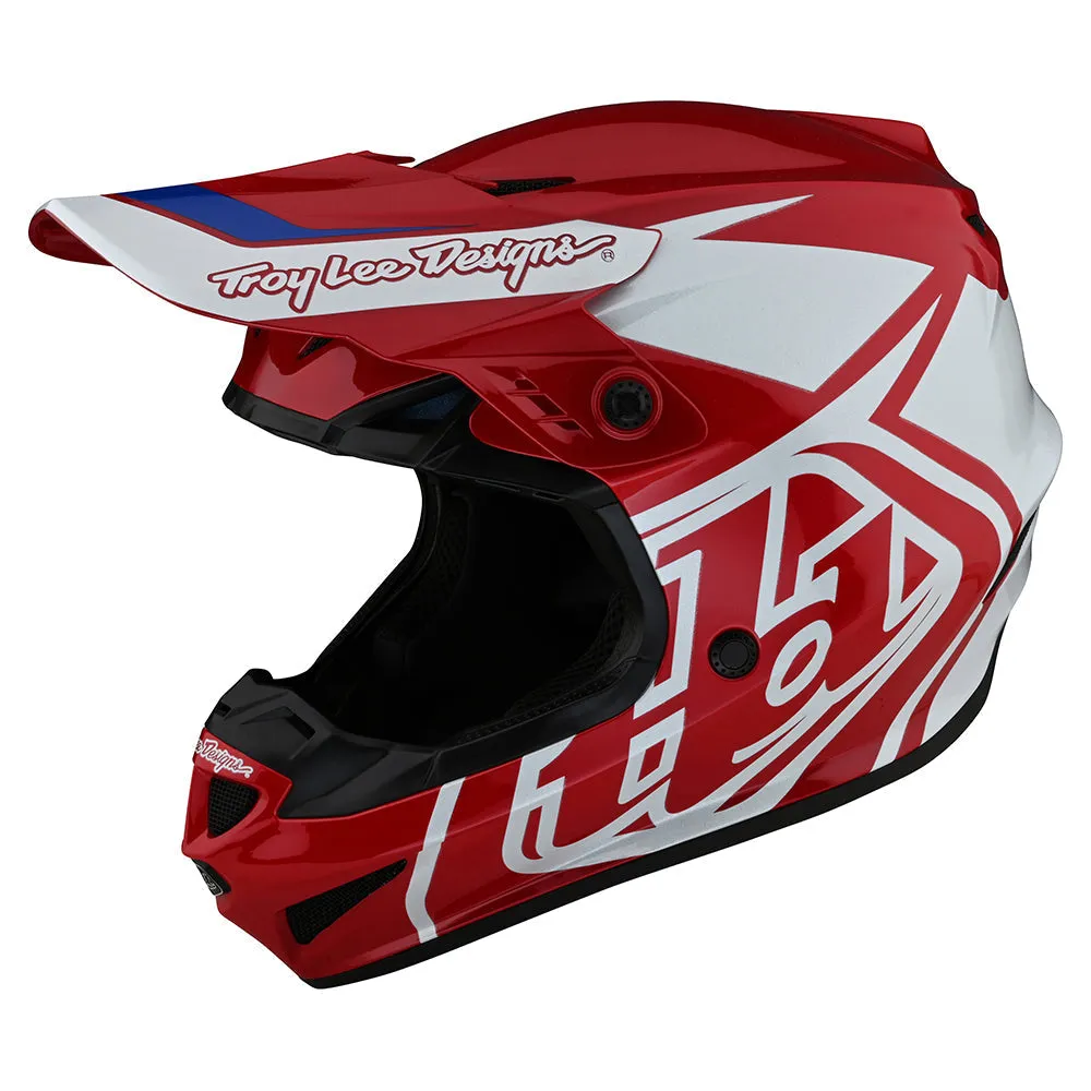 Troy Lee Designs GP Overload casco cross rosso bianco