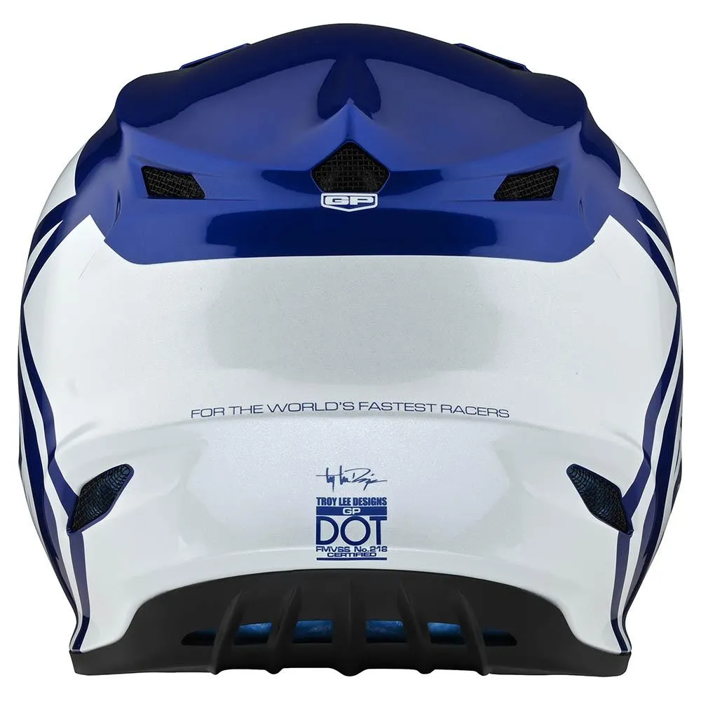 Troy Lee Designs GP Overload casco moto blu bianco
