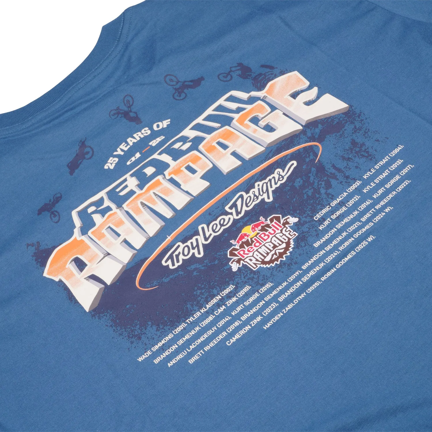 Troy Lee Designs Rampage Canyon Gap T-Shirt Blu Smoke