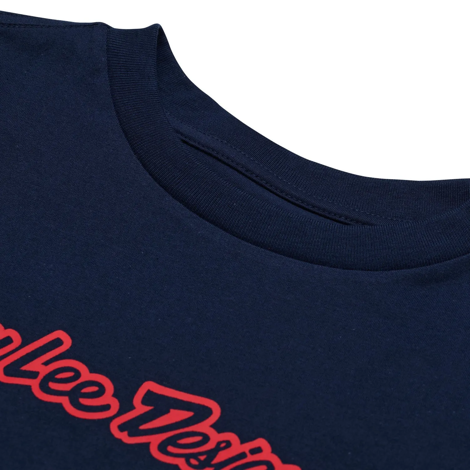 Troy Lee Designs Signature T-Shirt Donna Blu Navy Cotone