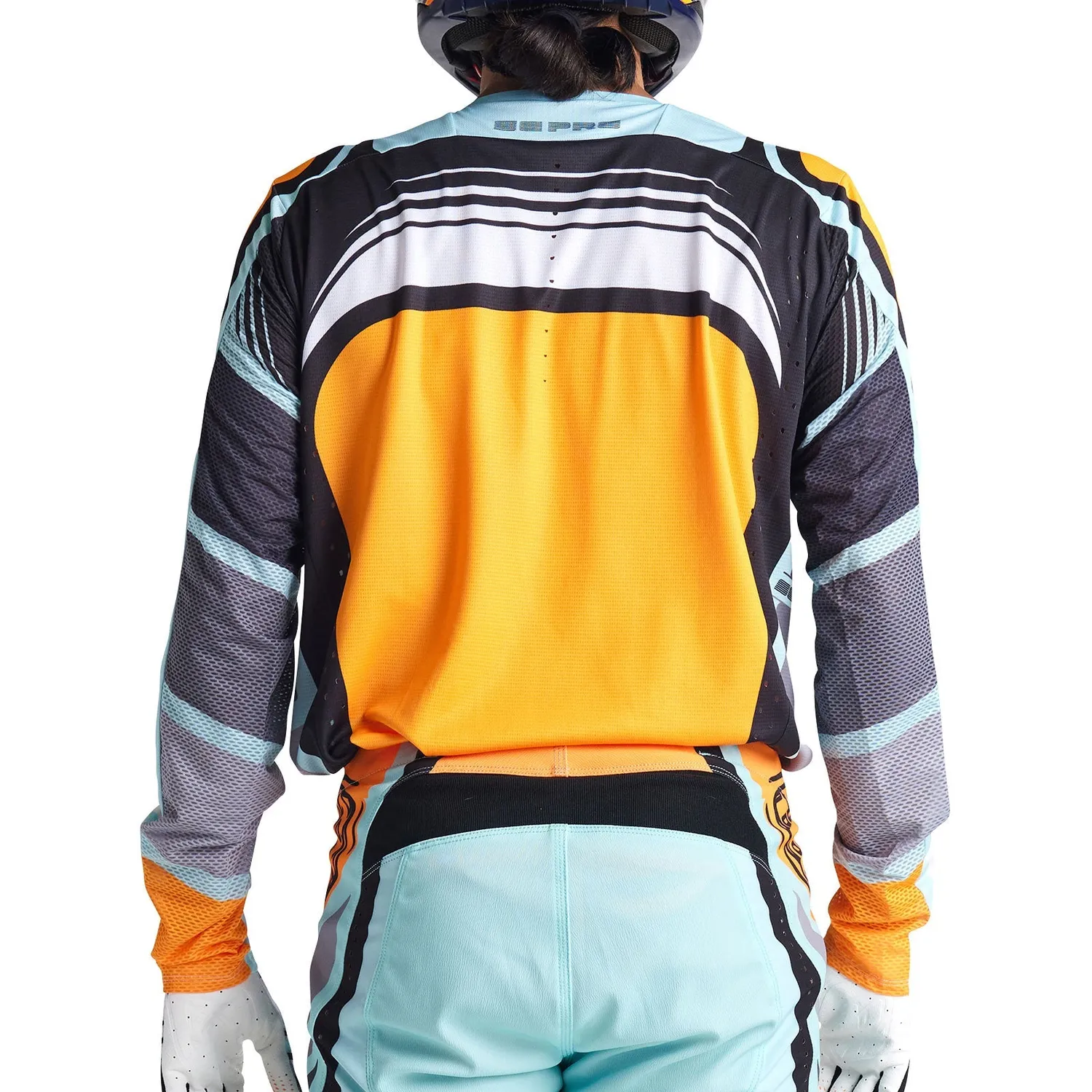 Troy Lee Designs SE Pro Wavez maglia moto bleached aqua ventilata